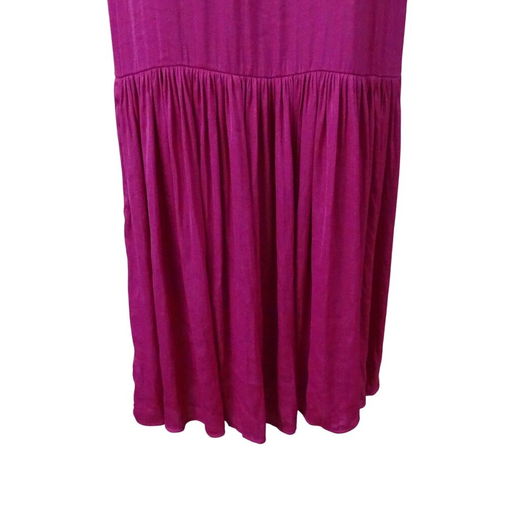 Banana Republic Purple Sleeveless Halter Maxi Dress Women Size S TALL Flowy FLAW - Picture 4 of 13